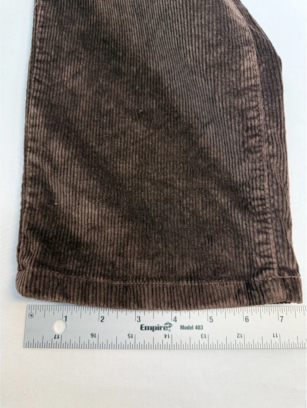 Reason Men's Pants Straight Leg Corduroy Mid Rise Solid Flat Front Size 32 Brown